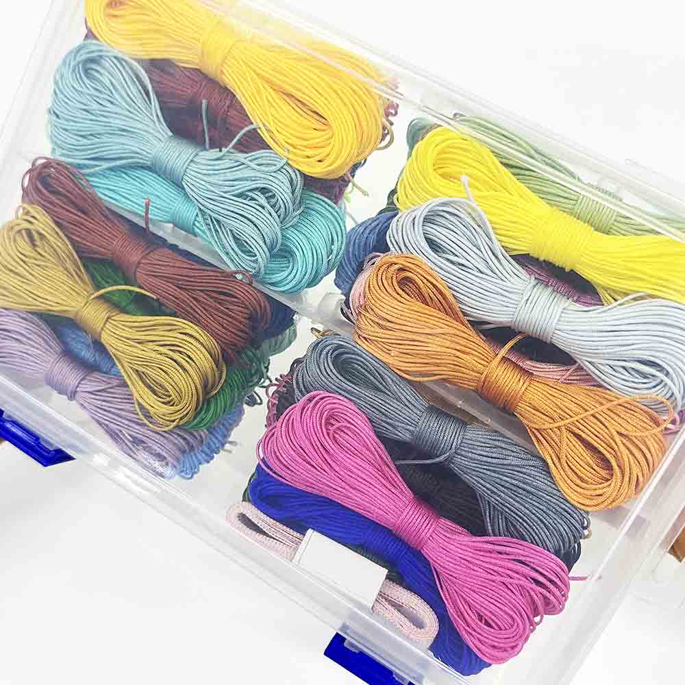 No.72 0.8mm Jade Thread Kit: 52pcs 0.8mm Nylon Jade Thread Braided Rope String