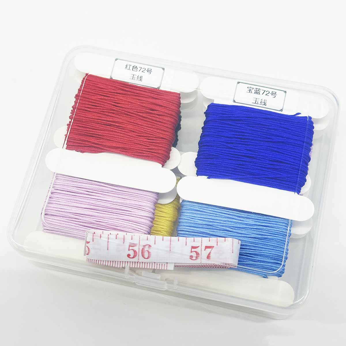 19pcs/set 9 Strands Gradient Colorful Gradient Strand Thread Kit