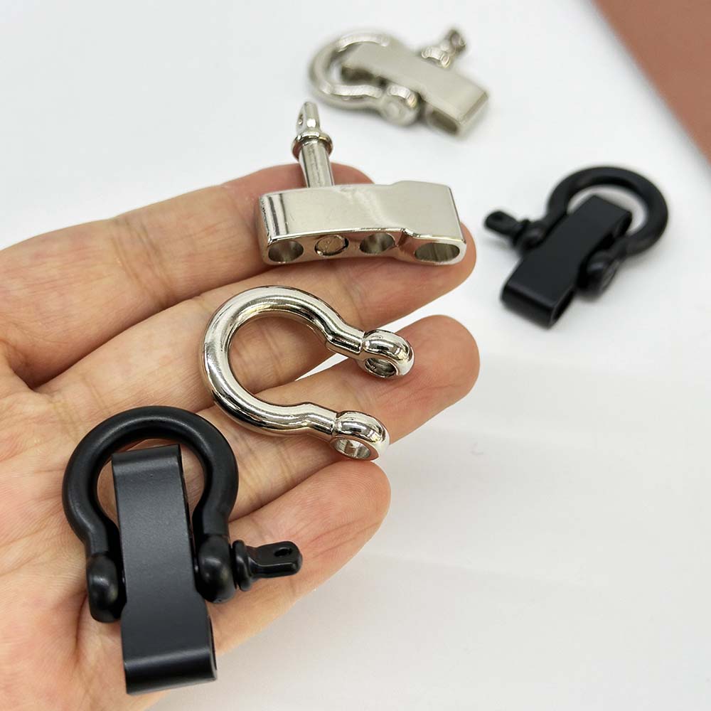 Alloy Steel Paracord Bracelet Shackle Adjustable C-shaped/U-shaped Metal Detachable Buckle Clips