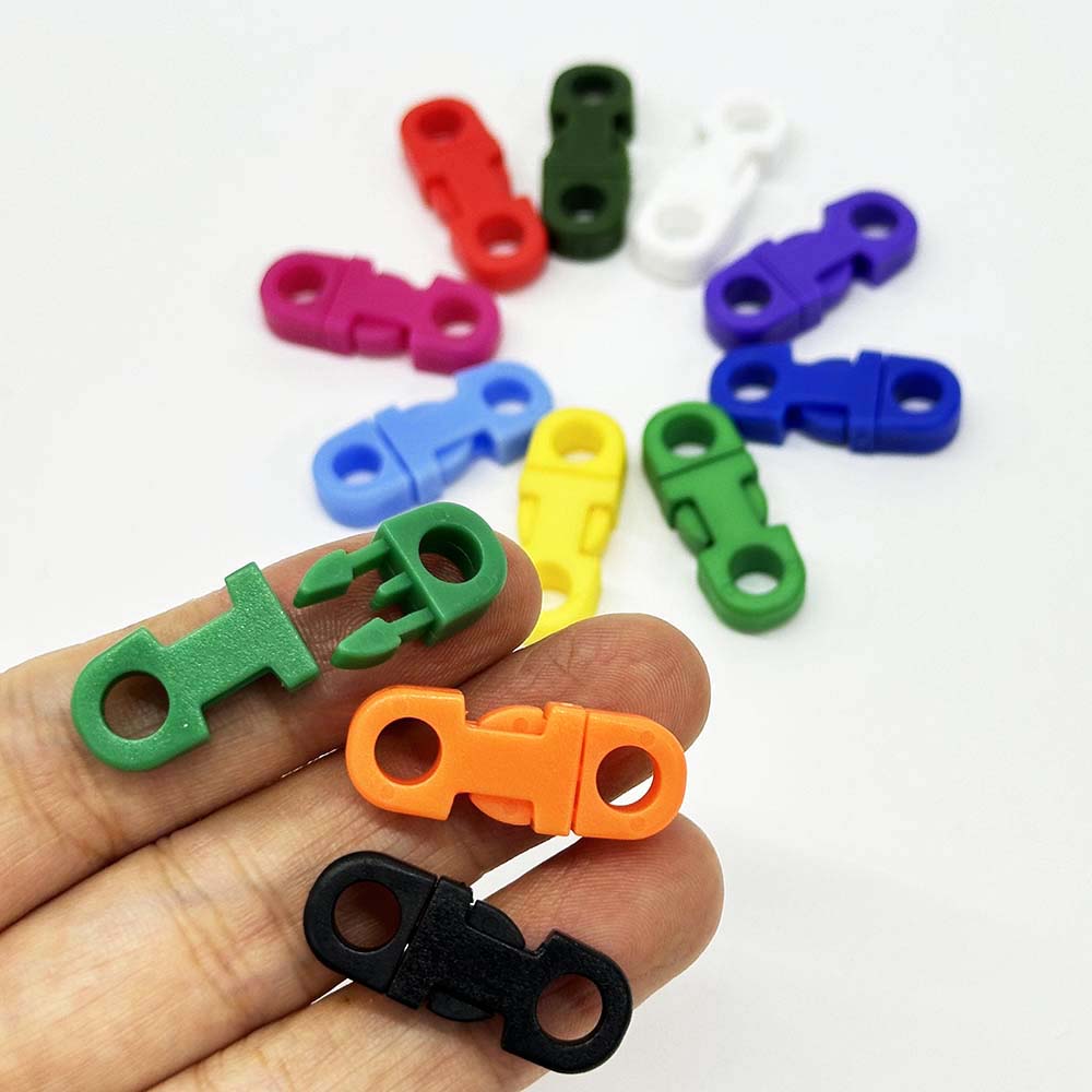 10mm 5pcs Quick Release Plastic Buckles Durable Snap Clasps Round Side Safety Release Buckles