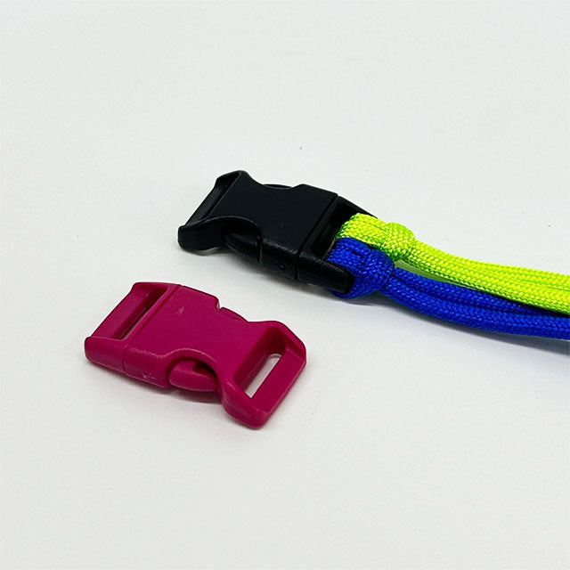 15mm 5pcs 5/8 Inch Curved Plastic Quick Release Buckles for Paracord Bracelets Dog Collars Luggage Straps Pet Collars Backpacks