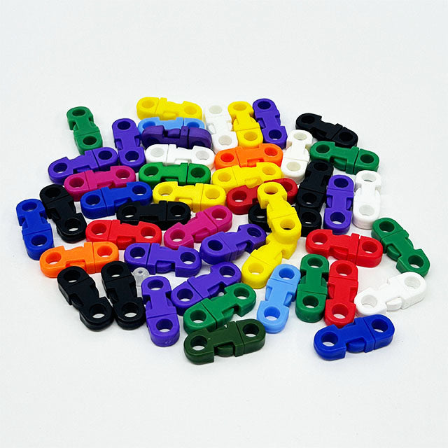 10mm 5pcs Quick Release Plastic Buckles Durable Snap Clasps Round Side Safety Release Buckles