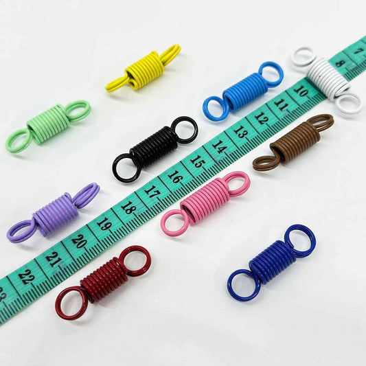 5pcs Multifunctional Decorative Buckle DIY Keyring Connection Buckle Double Coil Spring Jewelry Accessories