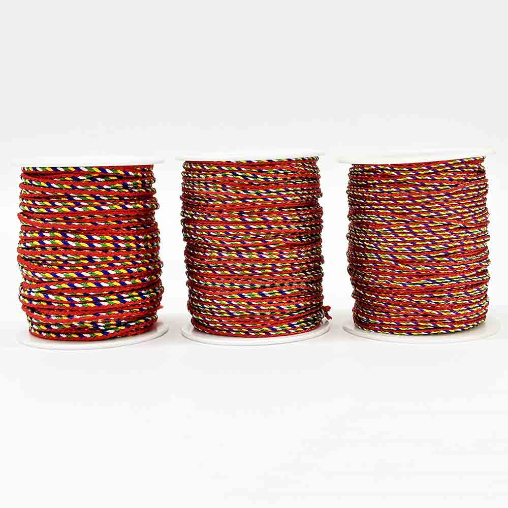 1.5mm 2mm 2.5mm DIY Five-color Thread String for Bracelet Necklace Making