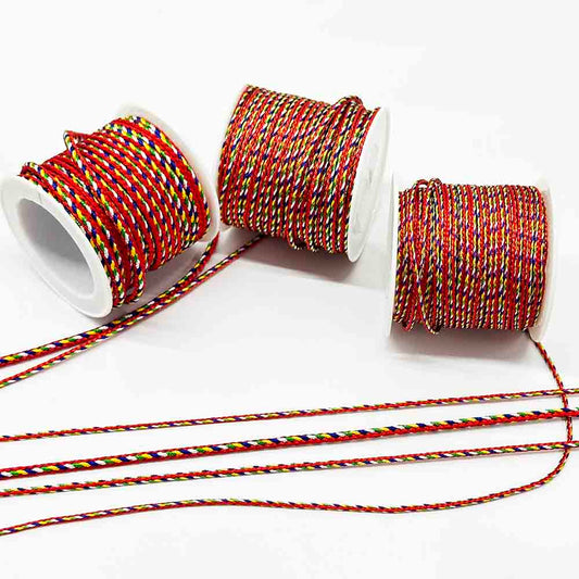 Multicolor Braided Cord Jewelry Cord Bracelet Cord