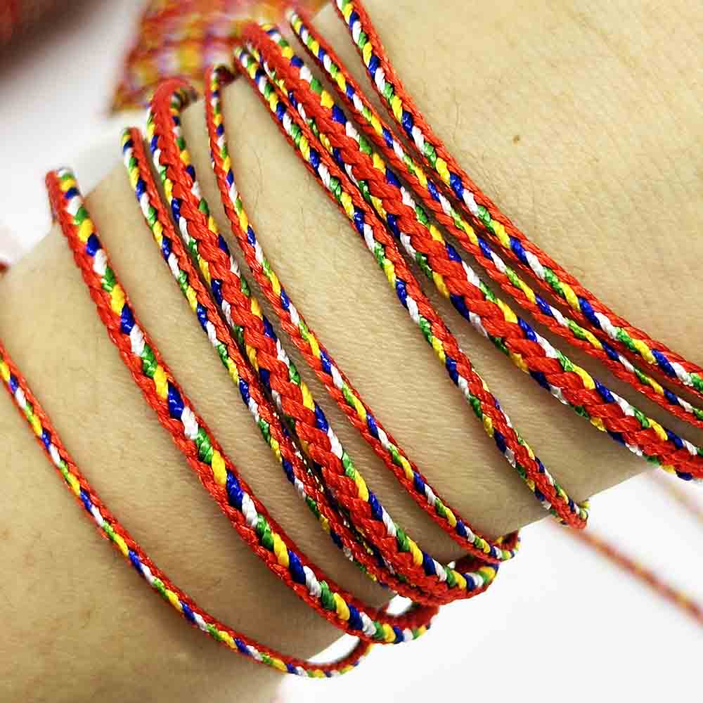 1.5mm 2mm 2.5mm DIY Five-color Thread String for Bracelet Necklace Making