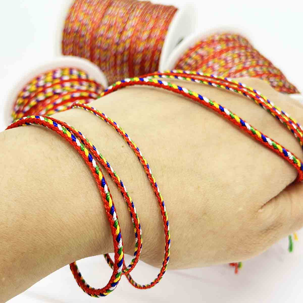 1.5mm 2mm 2.5mm DIY Five-color Thread String for Bracelet Necklace Making