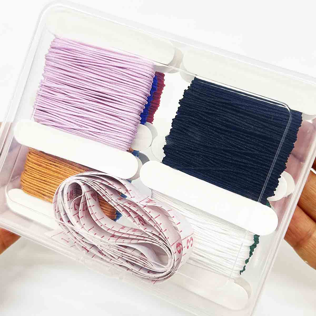 19pcs/set 9 Strands Gradient Colorful Gradient Strand Thread Kit