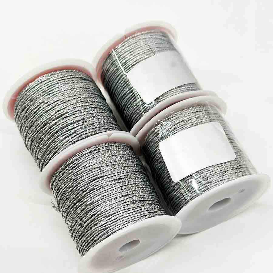 Gold Silver Cord 0.2mm 0.4mm 0.6mm 0.8mm 1mm Nylon Cord Thread String Rope Bead Wires