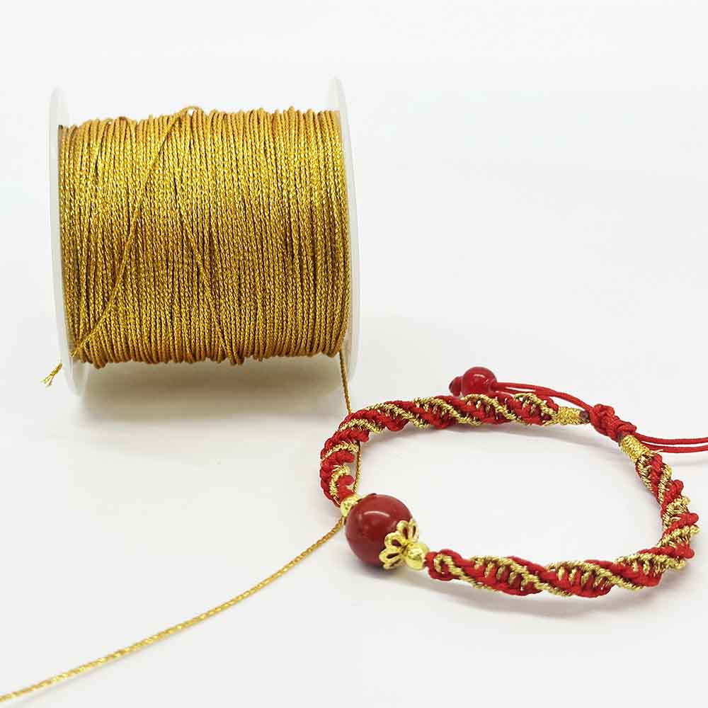 3strands 6strands 9strands Gold Thread Cord String